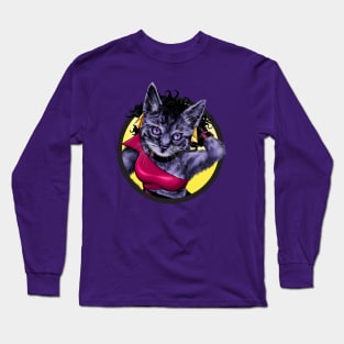 Purrple Girl Long Sleeve T-Shirt